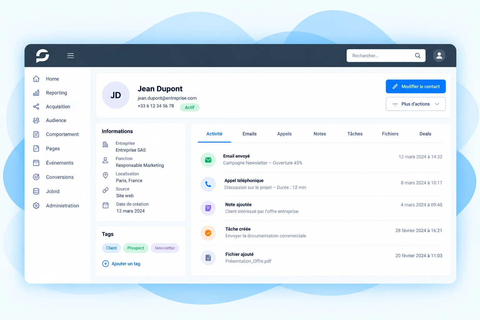 Référentiel client unique - Smartprofile